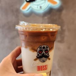 Churro Boss - Vanilla latte with oat milk
