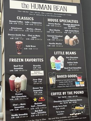 Menu photo 1 The Human Bean Odessa, TX