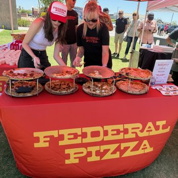 The Park at PV - Federal Pizza's "pizza party" back in May with samples - Parks Near Me - Phoenix, Arizona