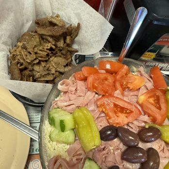 ABC Pizza - Greek Dinner Salad side of gyro- great 9/25/24 - Pizza Near Me - Zephyrhills, Florida