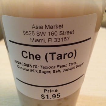 Asia Market - Deliciousness in a plastic cup - Taro with Coconut Milk. Yum Yum!!! - International Grocery Near Me - Miami, Florida Asia Market - Deliciousness in a plastic cup - Taro with Coconut Milk. Yum Yum!!! - International Grocery Near Me - Miami, Florida