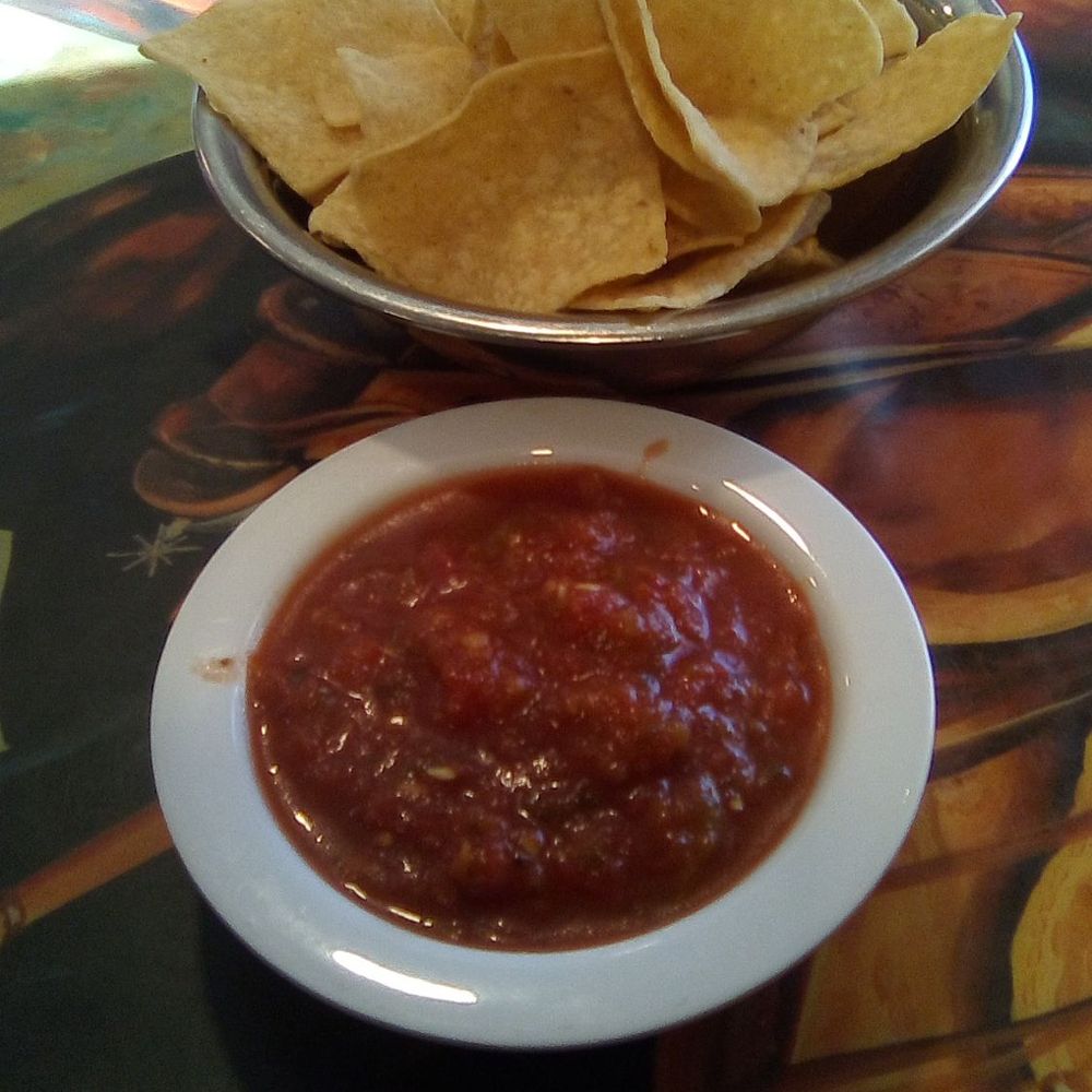 Delicias Cafe - Delicias' salsa is like that from an Old El Paso jar....not good. Tomato flavor. Rate their salsa a "C." Chips just ok...rate them a"C." - Mexican Near Me - Las Cruces, New Mexico Delicias Cafe - Delicias' salsa is like that from an Old El Paso jar....not good. Tomato flavor. Rate their salsa a "C." Chips just ok...rate them a"C." - Mexican Near Me - Las Cruces, New Mexico