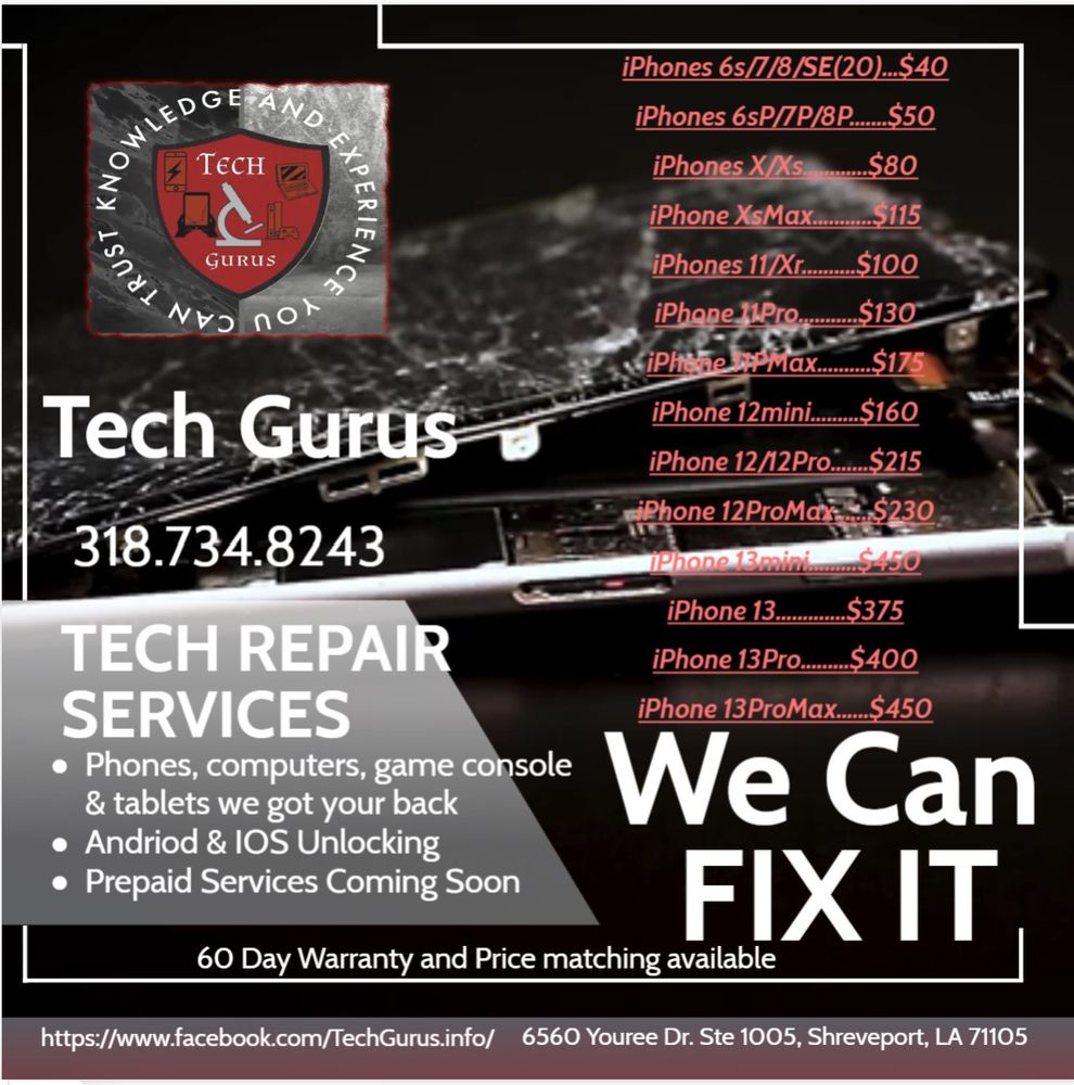 TECH GURUS Updated August 2024 12 Photos 6560 Youree Dr