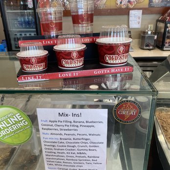 Cold Stone Creamery - The sizes of Ice-cream, smoothies, and shakes. - Ice Cream & Frozen Yogurt Near Me - Viera, Florida