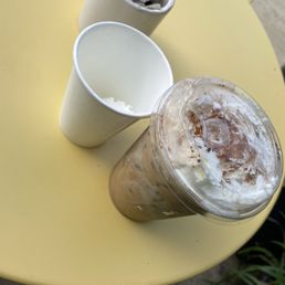 horchata latte & pup cup