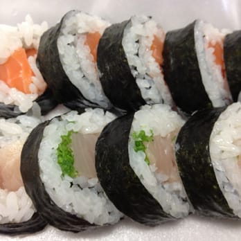 TruSushi 'n Fish - Salmon and yellowtail sushi (6pc per order, Korean kimbap style) - Sushi Bars Near Me - Lake Forest, California TruSushi 'n Fish - Salmon and yellowtail sushi (6pc per order, Korean kimbap style) - Sushi Bars Near Me - Lake Forest, California