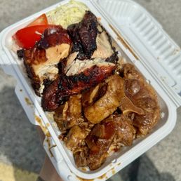 jerk chicken & oxtail combo
