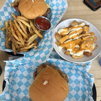 Bravas Food - Bacon Cheeseburger, Patatas Bravas, & Classic Fried Chicken Sandwich. - Burgers Near Me - Fort Wayne, Indiana Bravas Food - Bacon Cheeseburger, Patatas Bravas, & Classic Fried Chicken Sandwich. - Burgers Near Me - Fort Wayne, Indiana