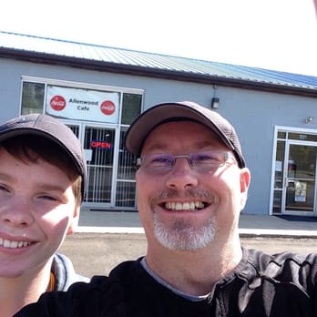 Allenwood Cafe - a man and a boy taking a selfie - American Near Me - Allenwood, Pennsylvania