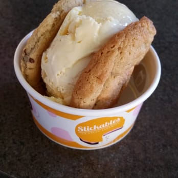 Slickables - Ice Cream Sandwich: Mint chip and Snickerdoodle with vanilla ice cream! - Ice Cream & Frozen Yogurt Near Me - Tempe, Arizona