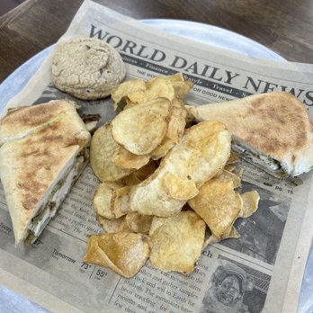 Fox and Rye - Salt and pepper Chips Caprese Chicken Panini - Sandwiches Near Me - Edmond, Oklahoma