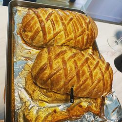 Chestnut Farms In Boston Public Market - Nice guy helping out towards end of the year. Was able to make a beautiful beef Wellington for Christmas. As promised the pic he asked for.