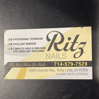Ritz Nails - Contact - Nail Salons Near Me - Yorba Linda, California Ritz Nails - Contact - Nail Salons Near Me - Yorba Linda, California