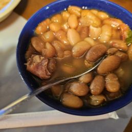 Borracha beans with plenty of meaty flavor