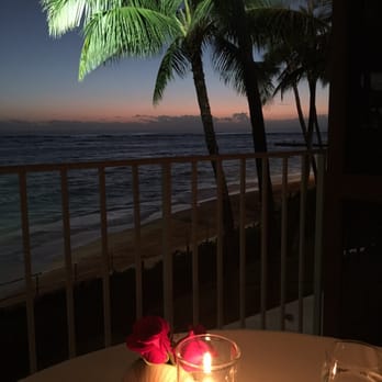 La Mer - Sunset view from our table...breath taking! - French Near Me - Honolulu, Hawaii