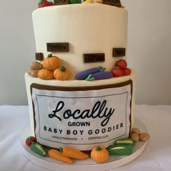Kailey Cakes - A Farmer's Market baby shower cake