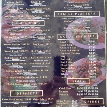 Zaffron - Menu - Afghan Near Me - Woodbridge, Virginia Zaffron - Menu - Afghan Near Me - Woodbridge, Virginia