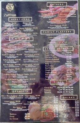 Menu photo 1 Zaffron Woodbridge, VA Menu photo 1 Zaffron Woodbridge, VA
