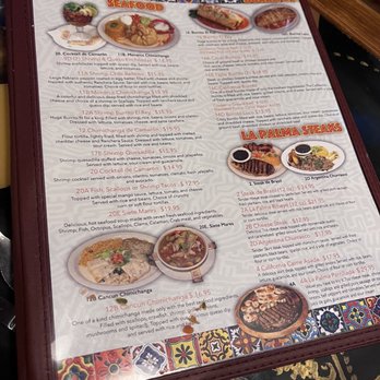 La Palma Mexican Grill - Menu (portion) - Mexican Near Me - Leesburg, Florida La Palma Mexican Grill - Menu (portion) - Mexican Near Me - Leesburg, Florida