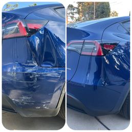 Before and after the repairs.