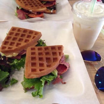 Plentea - Pastrami waffle sandwich and sea salt crema oolong tea! - Tea Rooms Near Me - San Francisco, California Plentea - Pastrami waffle sandwich and sea salt crema oolong tea! - Tea Rooms Near Me - San Francisco, California