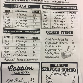 Clifton's Gourmet Barbecue - Here is a menu. It's the only one you'll see you will not find this online other than here. So if you want to pre-order check it out. - Southern Near Me - Pasadena, California