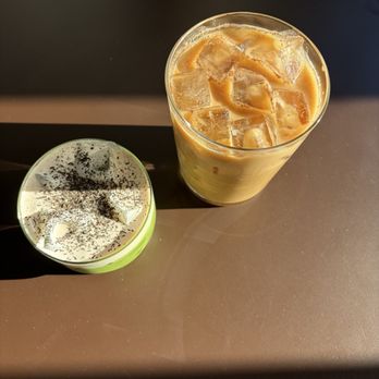 Junia Café - earl grey matcha, golden orange - Coffee & Tea Near Me - Gardena, California Junia Café - earl grey matcha, golden orange - Coffee & Tea Near Me - Gardena, California