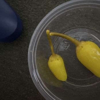 In-N-Out Burger - Who did prep and put this tiny morsel of a pepper  cmon. Don't make me come in and get peppers myself in the Lobby. - Fast Food Near Me - Encinitas, California
