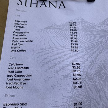 Sihana Café - Drink menu - Coffee & Tea Near Me - Newark, New Jersey Sihana Café - Drink menu - Coffee & Tea Near Me - Newark, New Jersey