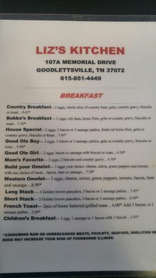Menu photo 5 Liz's Kitchen Goodlettsville, TN Menu photo 5 Liz's Kitchen Goodlettsville, TN