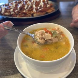 This is the Chicken lemon soup! This is the Chicken lemon soup!