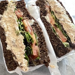 Tuna on Squaw bread... soooo fresh and delicious Tuna on Squaw bread... soooo fresh and delicious