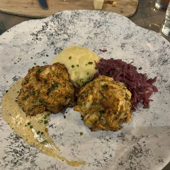 Hook & Barrel - Crab Cake Dinner - Seafood Near Me - Myrtle Beach, South Carolina Hook & Barrel - Crab Cake Dinner - Seafood Near Me - Myrtle Beach, South Carolina