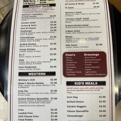Whitley Pharmacy - Deli menu