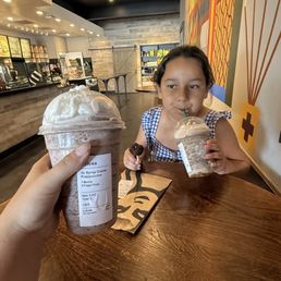 Sharing my favorite drink with my favorite neice