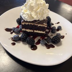 110 Grill - Fantastic Chocolate Tuxedo Cake, highly recommend!
