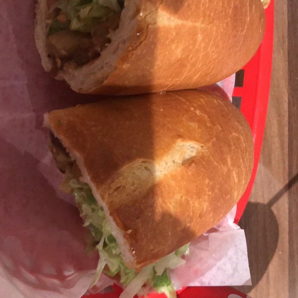 Sausage sandwich filled with yummy veggies. I did enjoy the pickled eggplant.