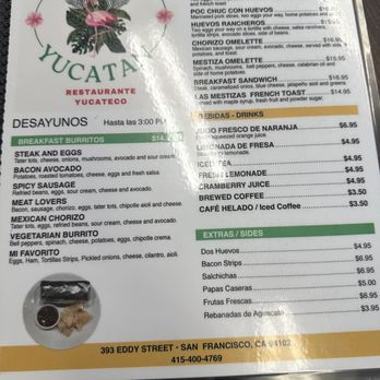 Lindo Yucatan - Menu - Breakfast & Brunch Near Me - San Francisco, California Lindo Yucatan - Menu - Breakfast & Brunch Near Me - San Francisco, California
