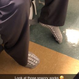They give you snazzy socks! Ha! They give you snazzy socks! Ha!