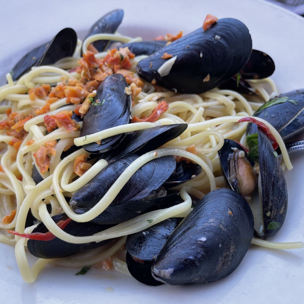 Francesca's Tavola - Gluten-free pasta with mussels. Yum. - Italian Near Me - Arlington Heights, Illinois Francesca's Tavola - Gluten-free pasta with mussels. Yum. - Italian Near Me - Arlington Heights, Illinois