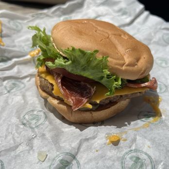 Plant Power Fast Food - Bacon cheeseburger - Vegan Near Me - Encinitas, California