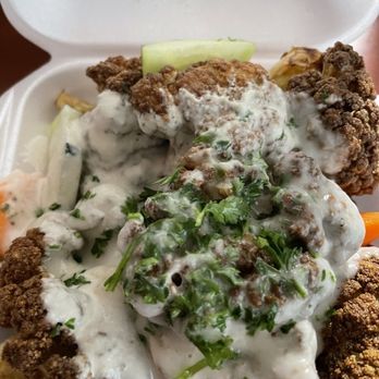 Mediterranean Kitchen - Fried cauliflower with sauce - Mediterranean Near Me - Kirkland, Washington Mediterranean Kitchen - Fried cauliflower with sauce - Mediterranean Near Me - Kirkland, Washington