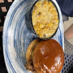 Whiskey Star - Breckenridge - Pulled Pork Sandwich and Smoked Cream Corn