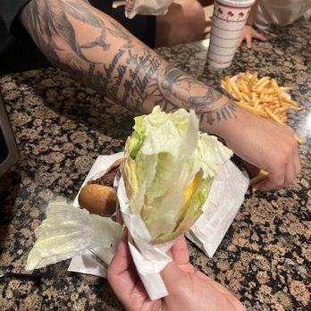 In-N-Out Burger - Sloppy lettuce wrap - Burgers Near Me - La Puente, California