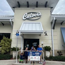Ready for our first time at Culver's!  I do think the DoorDash sign isn't placed well. Detracts from the restaurant. It's a beautiful place!