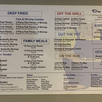 Doe Belly's Catfish Cafe - The menu - Southern Near Me - Forney, Texas Doe Belly's Catfish Cafe - The menu - Southern Near Me - Forney, Texas