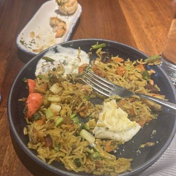 Unconventional Diner - Half eaten Lebanese Fried Rice with a side of shrimp - Breakfast & Brunch Near Me - Washington, DC, District of Columbia Unconventional Diner - Half eaten Lebanese Fried Rice with a side of shrimp - Breakfast & Brunch Near Me - Washington, DC, District of Columbia