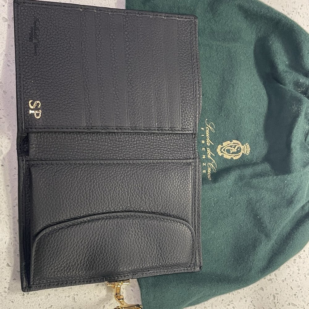 Scuola del Cuoio - My wallet with my initials. - Leather Goods Near Me - Florence, FI Scuola del Cuoio - My wallet with my initials. - Leather Goods Near Me - Florence, FI
