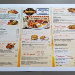Jumbos Restaurant - Here's a paper menu that you can take to your table. And also keep, if you want.