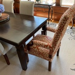 Furbelows Fabrics - 25 year old dining chair